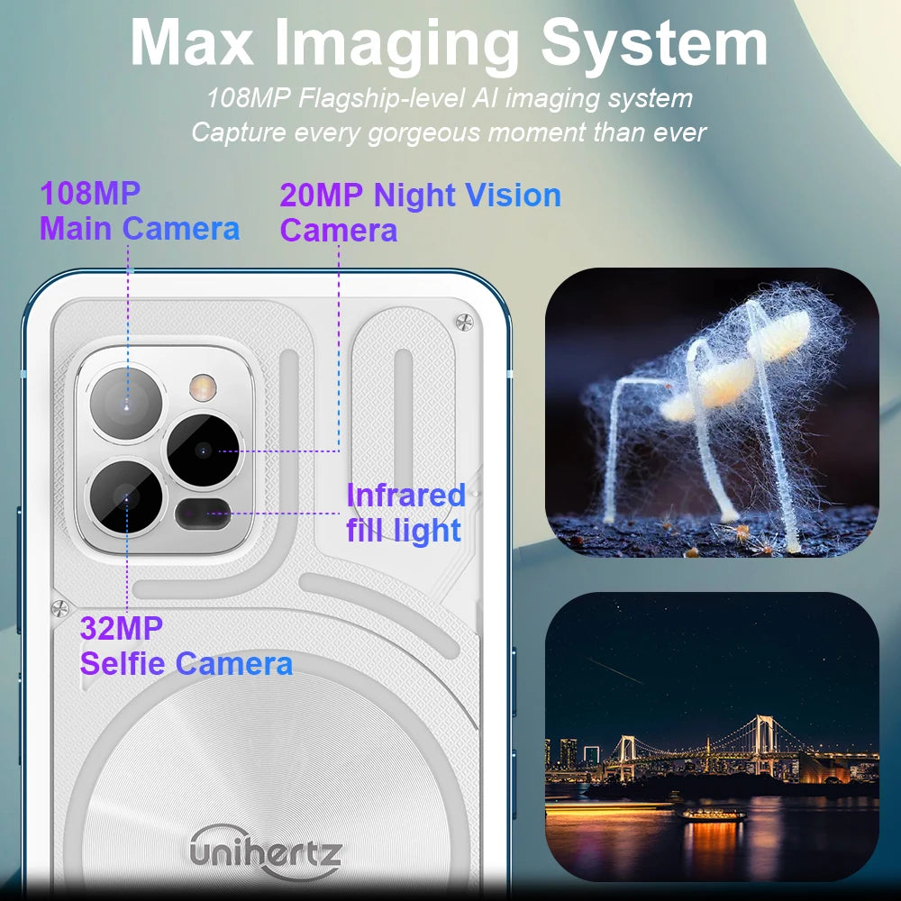 Luna Smartphone Rhythm Ambient Light 8GB 256GB 108MP G99