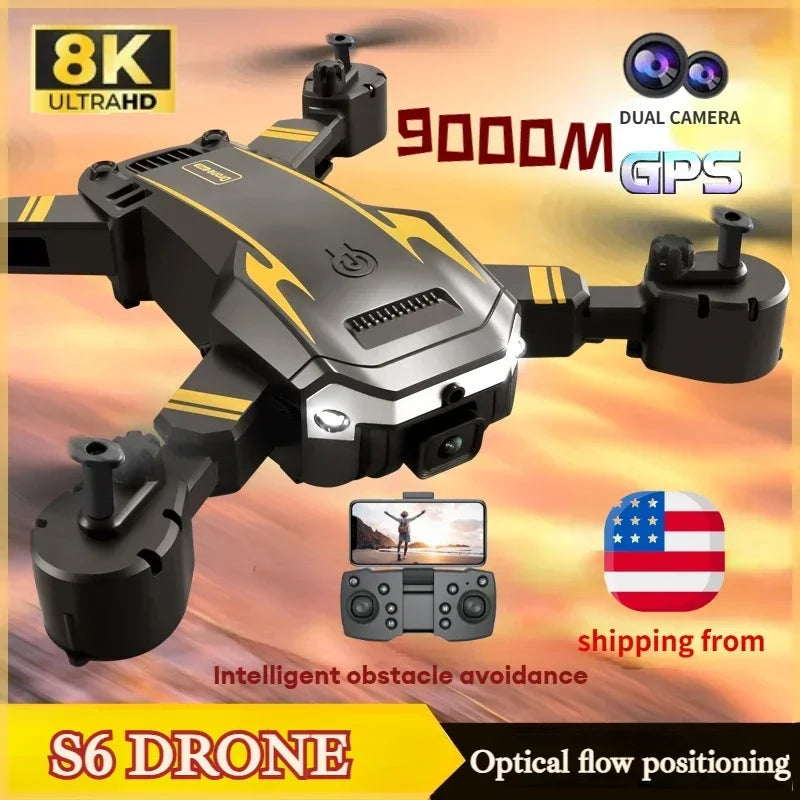 2025 New QJ S6/G6 GPS Drone 4K Professional HD Camera Foldable Quadcopter
