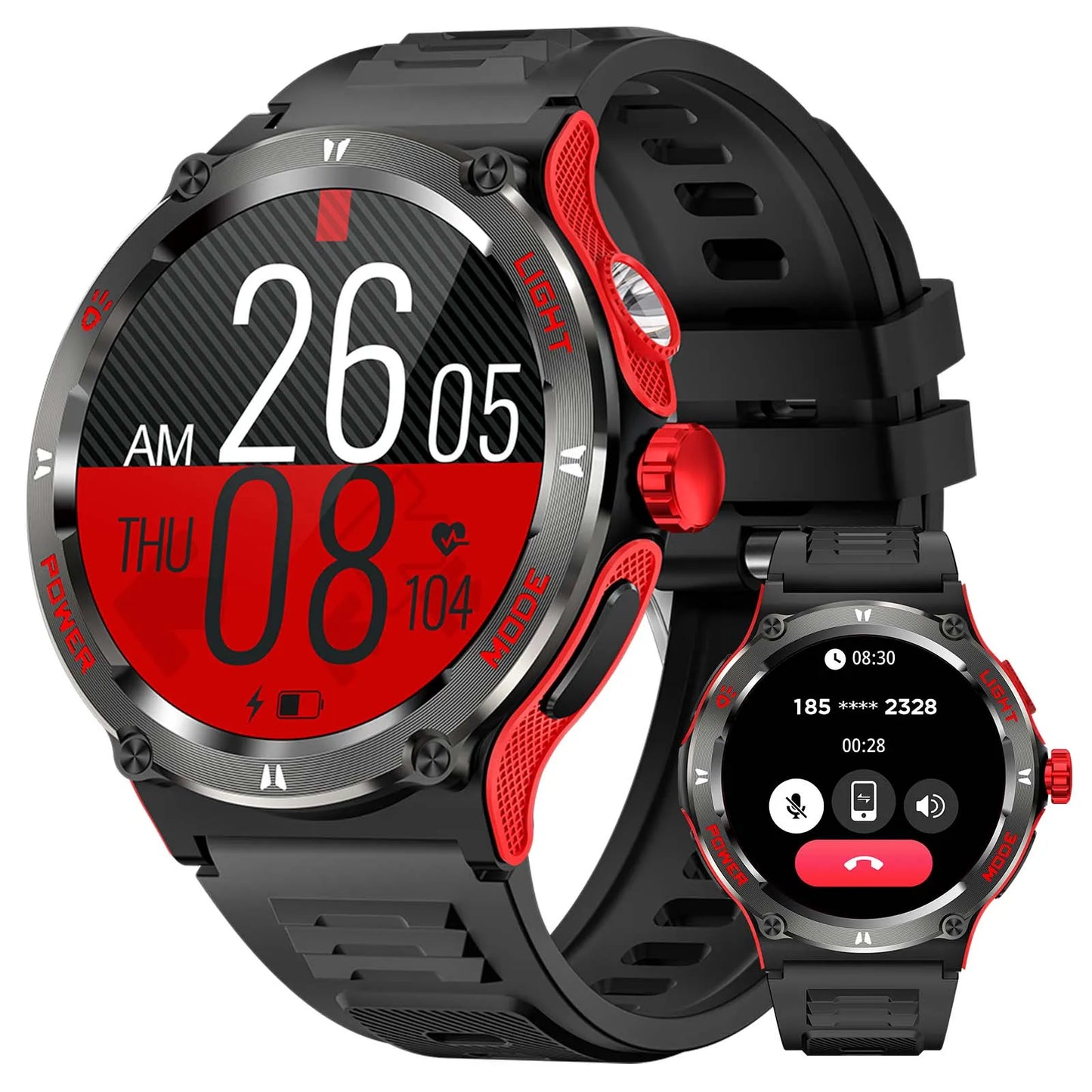 Smart Watch 3ATM Waterproof men Sport With Compass bluetooth