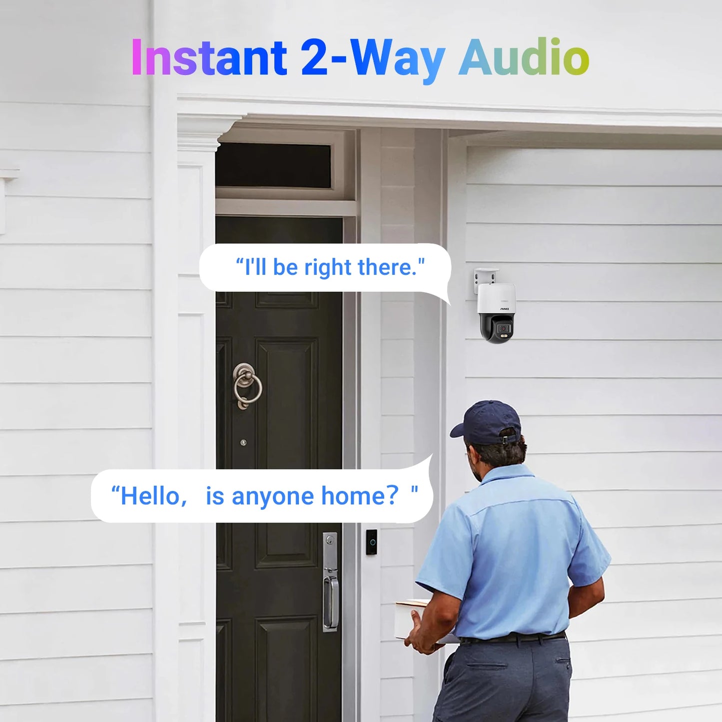 3K PT Speed Dome Security Camera With 4pcs Night Chroma Color Night Vision 2-Way Audio PT Cameras