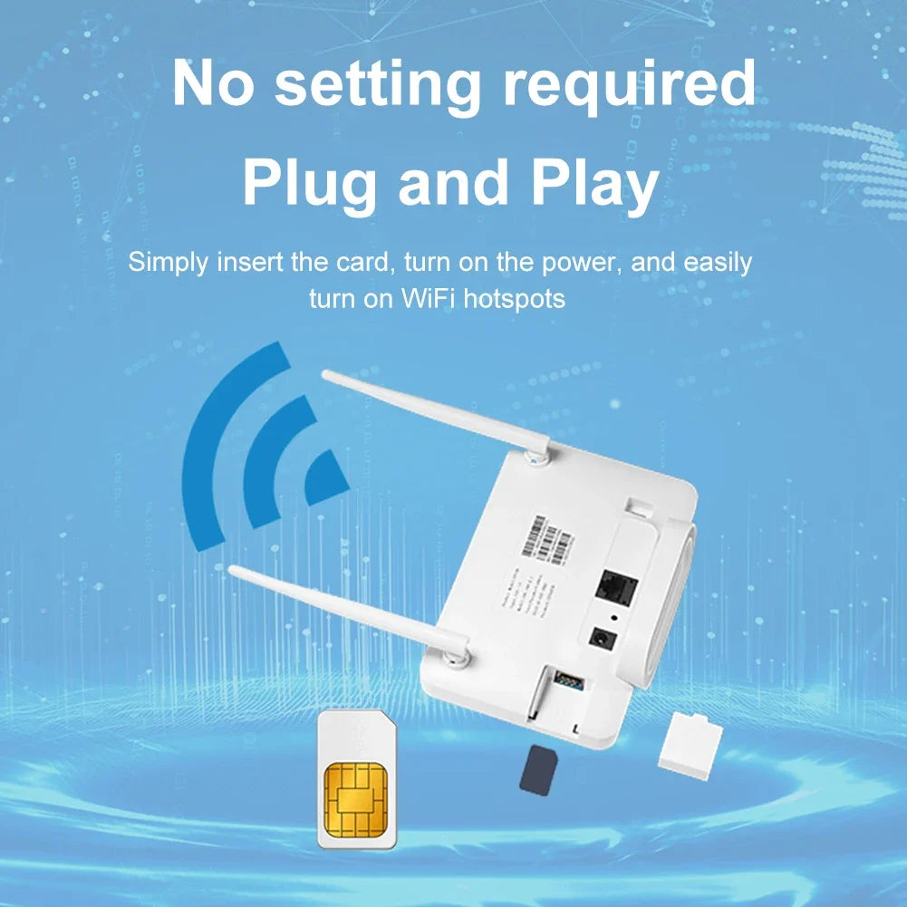 4G Wireless Router 300Mbps 4G LTE CPE Router Modem
