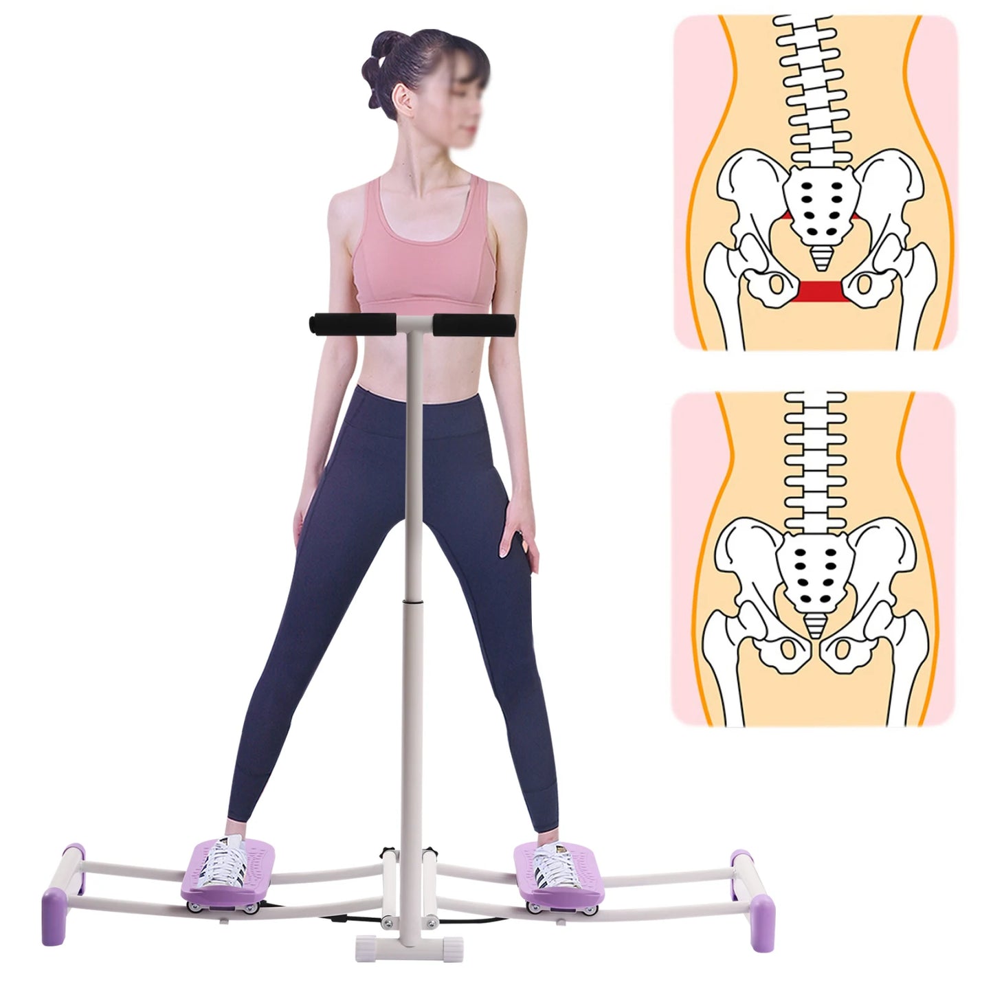 Foldable Pelvic Floor Muscle Fitness Equipment Adjustable Leg
