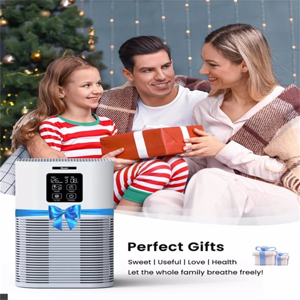 2 in 1 Air Purifier with H13 Filters for Home Allergies Pets Hair