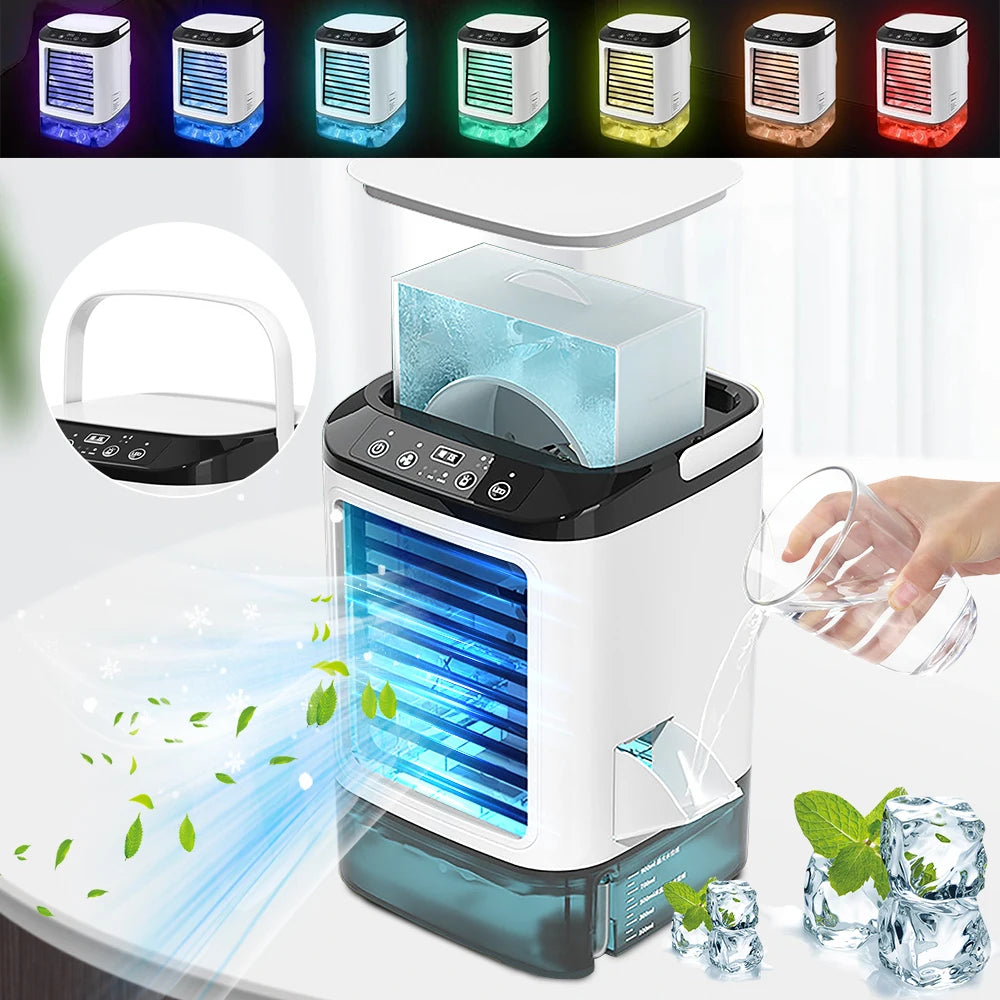 Multi-function Portable Cooling Fan Air Cooler Spray Conditioner 3 Wind Speeds