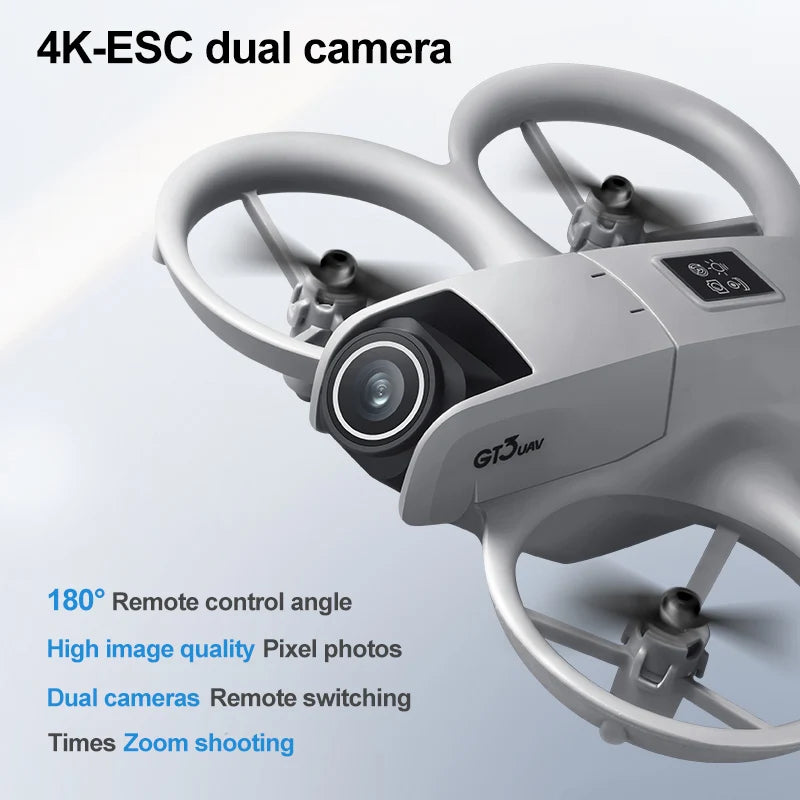 Best-Selling GT3 Drone with HD Dual Camera 180° Upward Shooting,