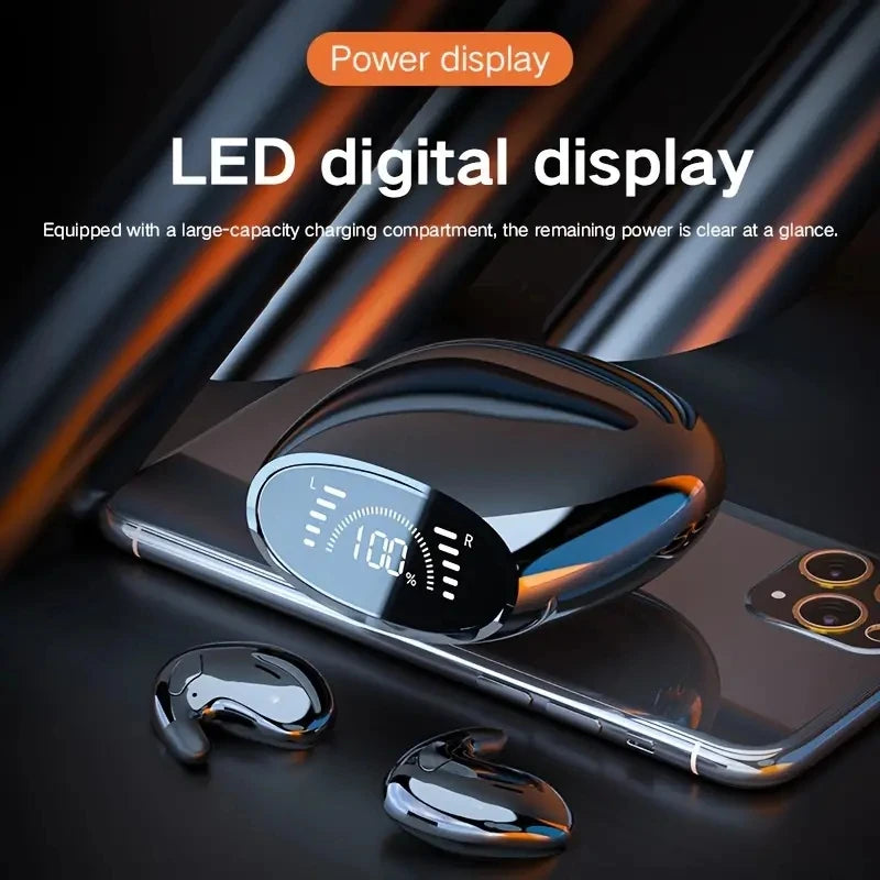 Mini Headphones Bluetooth Invisible Wireless Headset,Sleep Earphone With Mic