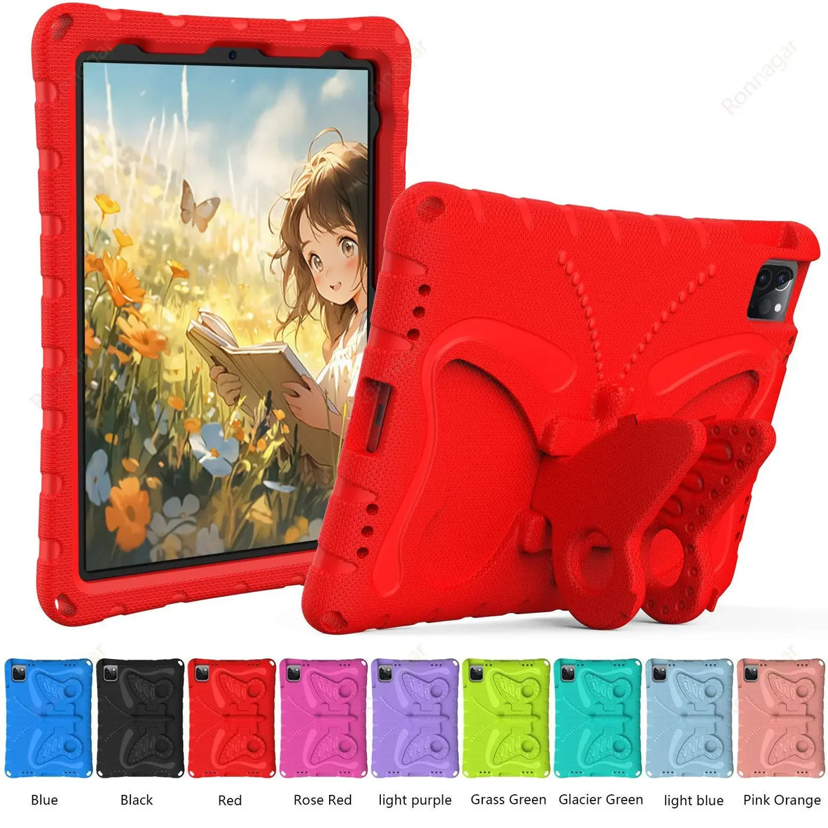 3D EVA Butterfly Case for iPad Air 11 Inch M2 2024 Pro 11 M4 iPad 10.2'' 7 8 9 10th Gen iPad Air 4 5 6 Mini 1 2 3 4 5 6 7 Case