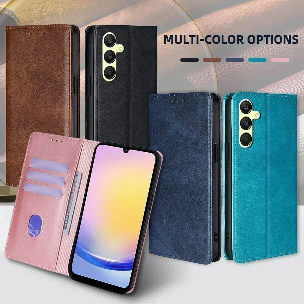 Business Leather Phone Case for Samsung Galaxy A55 A35 A15 A25 A54 A34