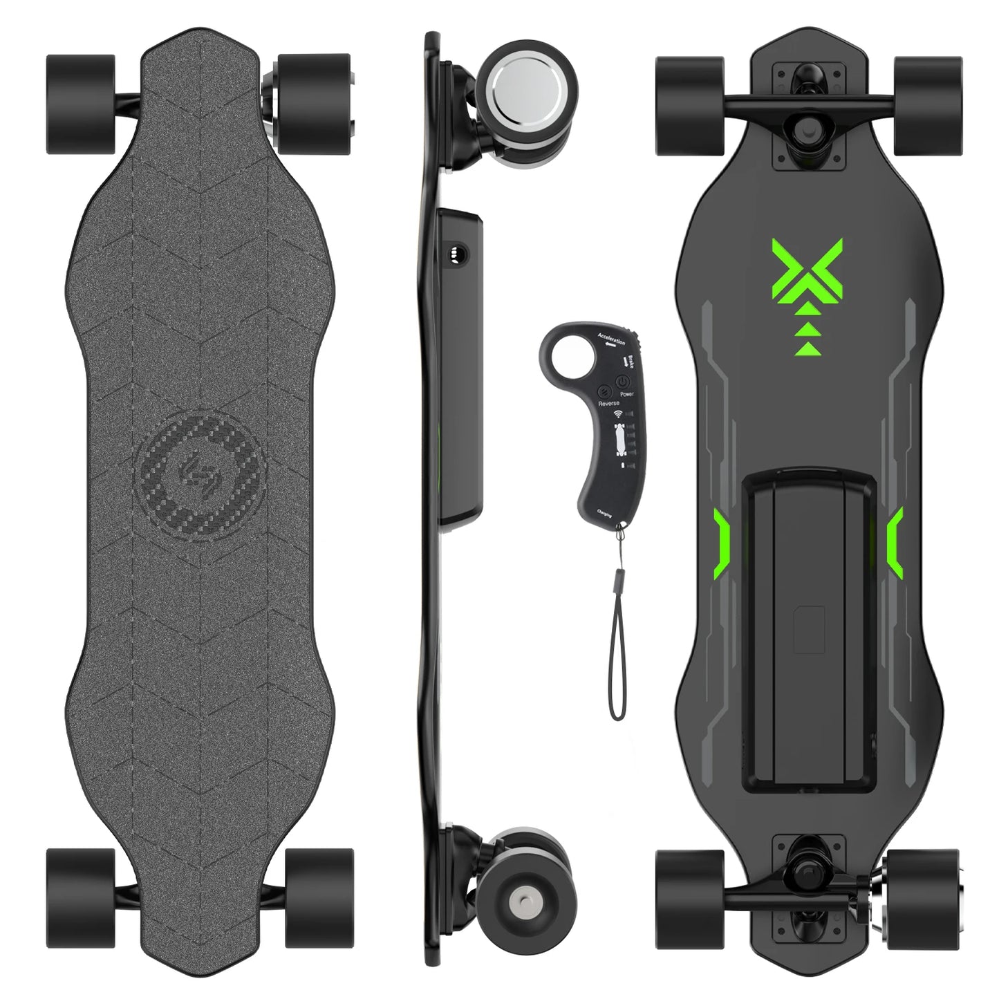 Isinwheel V6 Adult Electric Skateboard 25.2V 2Ah Battery Four-wheel E-skateboard