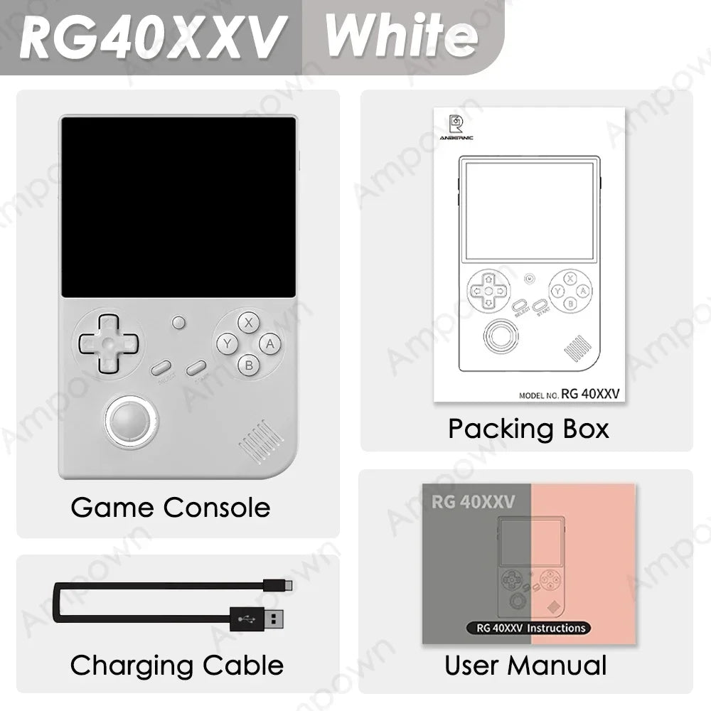 Handheld Game Console 4'' IPS Screen Video Output Joystick RGB lighting