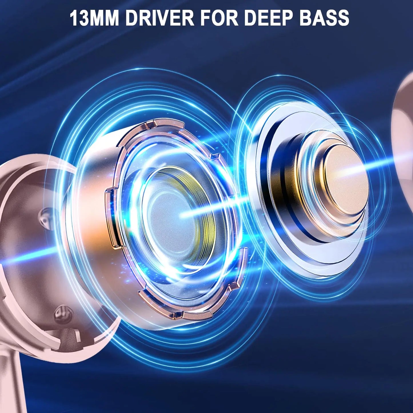 Wireless Earbuds, Bluetooth 5.3 Ear Buds LED Power Display Headphones,