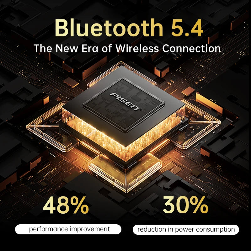 PISEN O1 OWS Open-Ear Sports Bluetooth Headphones | Bluetooth 5.4|HiFi Sound Quality | Triple Sound Effect Enhancement