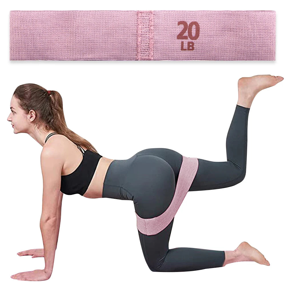 Hip Resistance Bands Anti-Slip Stretch Fitness Strips Portable Glute Thigh