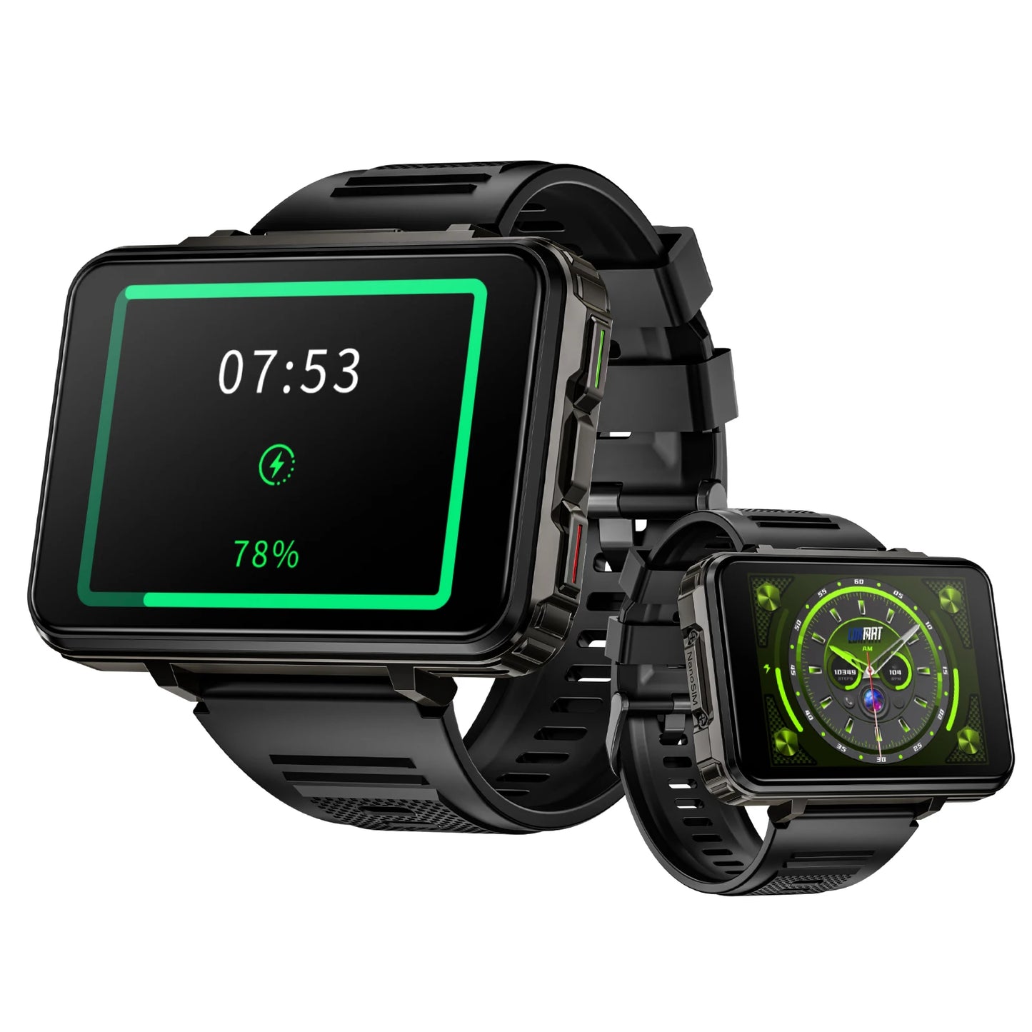 5 MAX Android Watch Phone Square Big Screen Wifi 4G Calls Smartwatches
