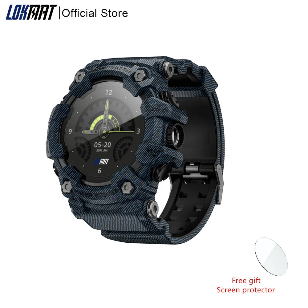 Rugged Sport Smart Watch ATTACK-GT Bluetooth Calls Colorful Waterproof Military