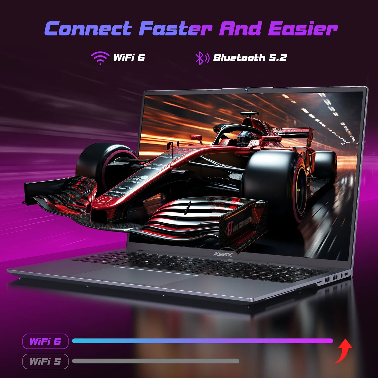 16.1" Ultra Slim 4400MAH Laptop 16GB LPDDR5 Ram 512GB Rom Windows 11Pro