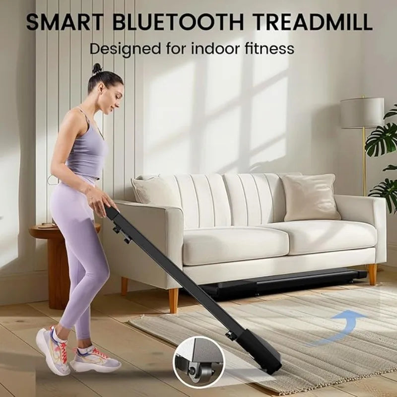 Superun 2-in-1 Home/Office 2.5 HP Walking Treadmill,mini for Small Spaces