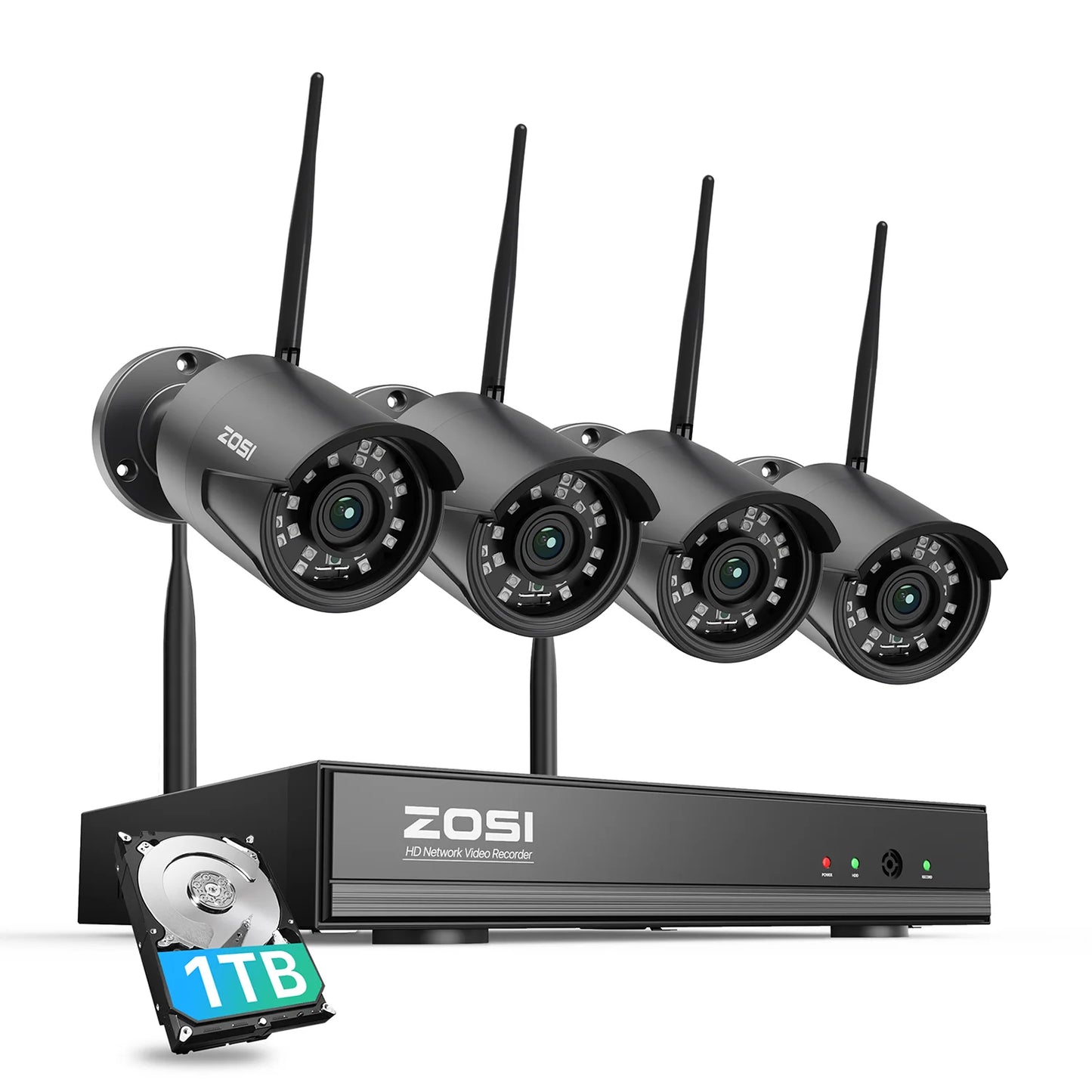 Wireless Security Camera System 8CH Indoor Outdoor WiFi Surveillance