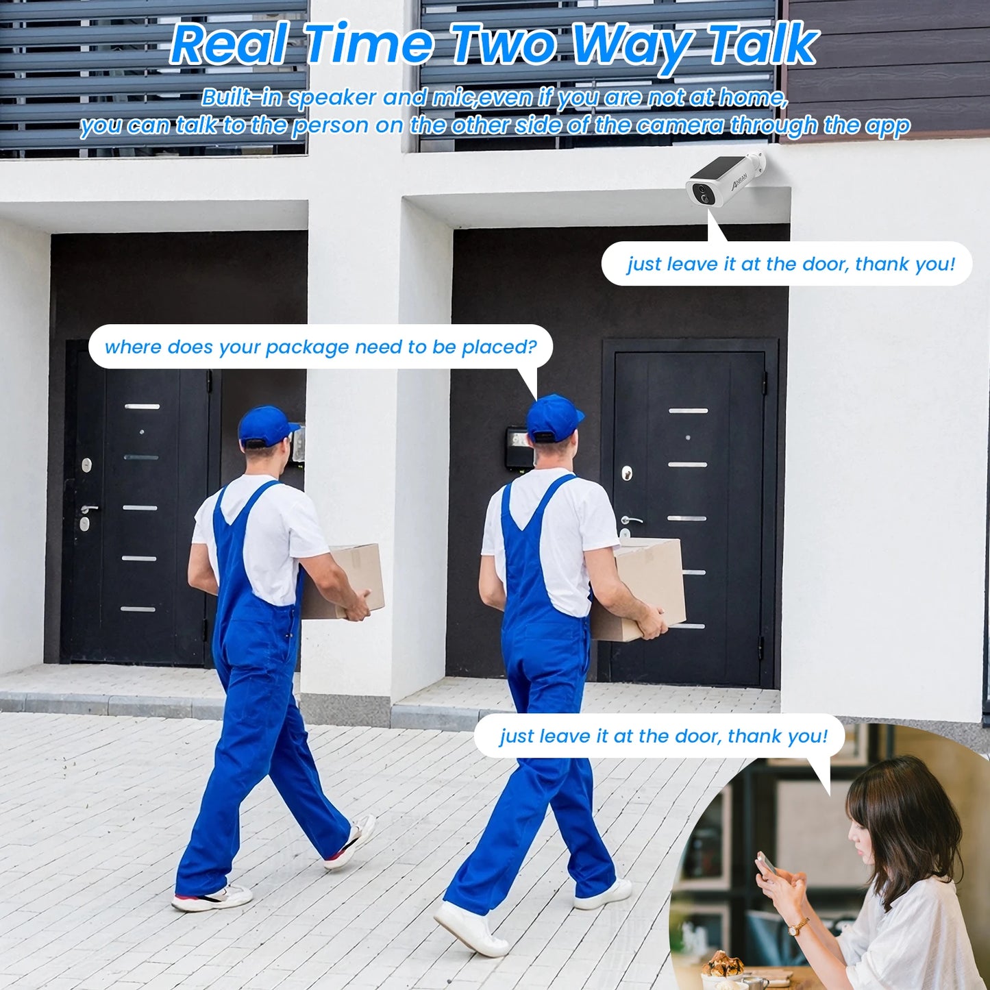 2/3/4 PCS Outdoor Wireless WIFI Camera 2.4G 3MP Battery Solar Security Camera