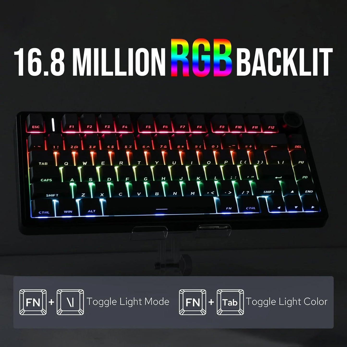 F75 Pro Gasket Mounted Wireless Gaming Mechanical Keyboard RGB