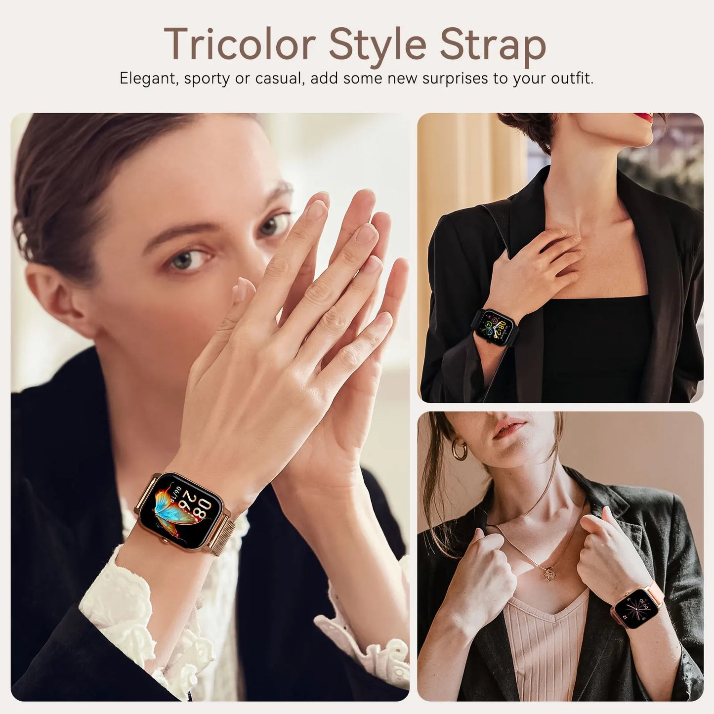 New Smart Watch For Women TFT Health Monitoring IP68 Waterproof Bluetooth Call
