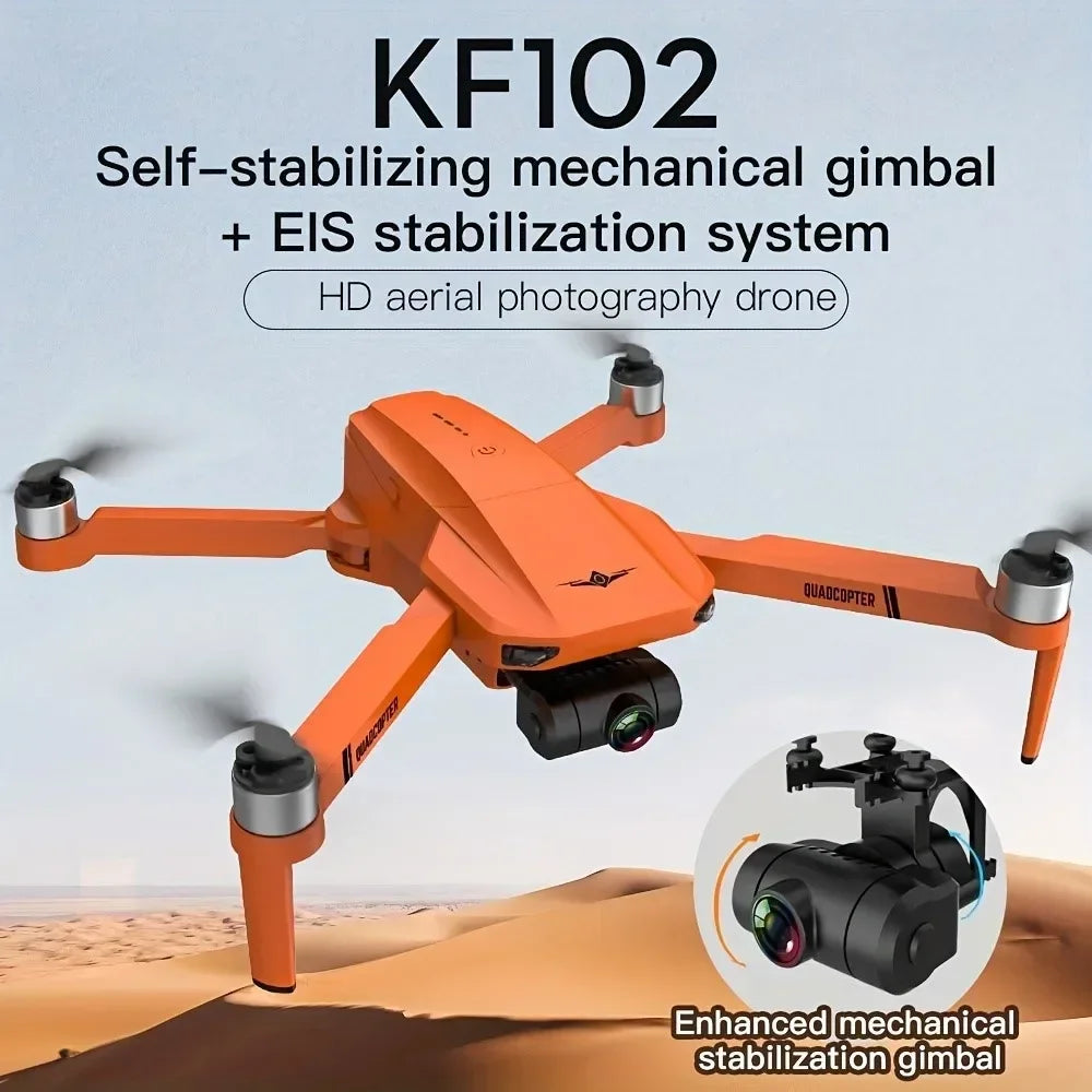 4K GPS Drone Dual HD Camera 2-Axis Gimbal WIFI FPV Foldable Quadcopter