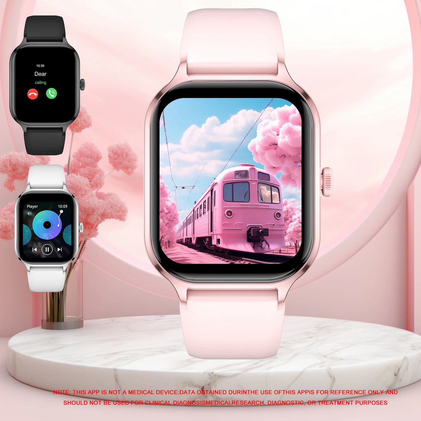 Smart Watch For Women Full Touch Screen Bluetooth Call Watches Sport Fitness