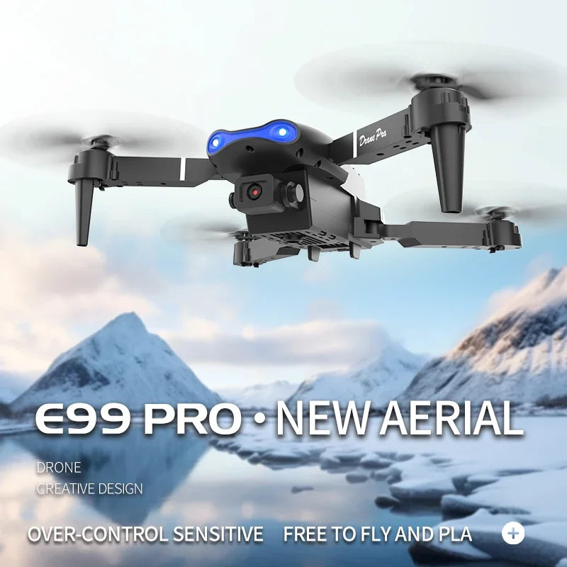 E99Pro RC Drone 4K With 1080P Wide Angle HD Camera