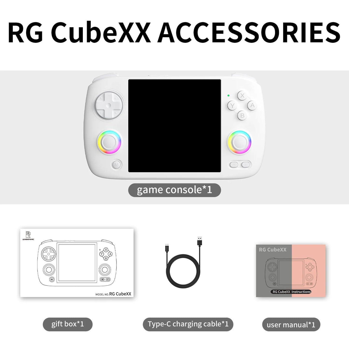 Retro Handheld Game Console 64-bit 5000 Video Games Supports WIFI Bluetooth