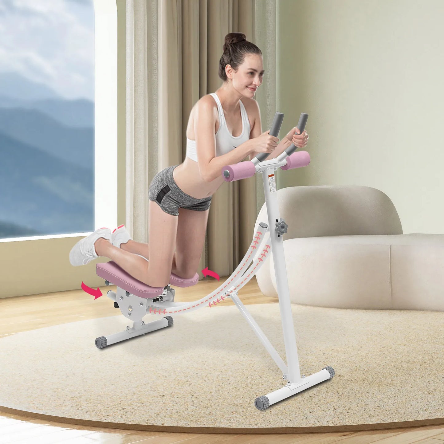 Ab Machine, 150kg/330lbs Weight Capacity, Foldable, Core & Abdominal Exercise