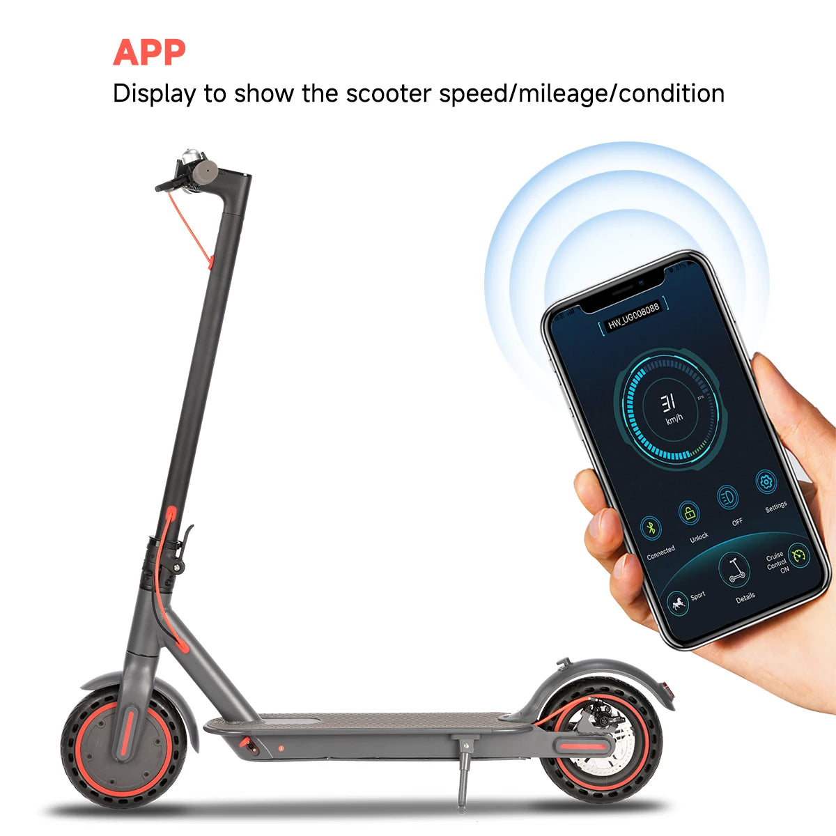 Electric Scooter Foldable Skateboard Hoverboard Kick Scooter 36v