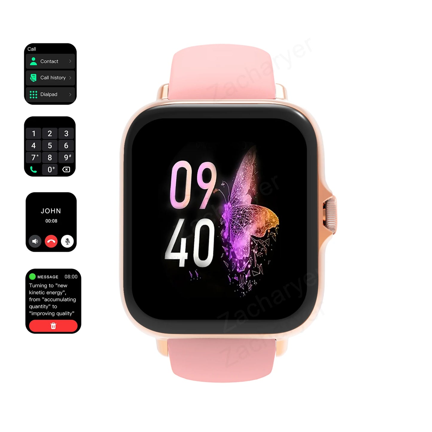 Sports Watches Smartwatch Bluetooth Call Touch Dial for Android