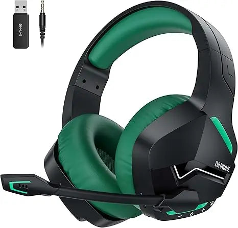Wireless Gaming Headset with Mic for PC PS4 PS5 2.4G Bluetooth USB Gamer