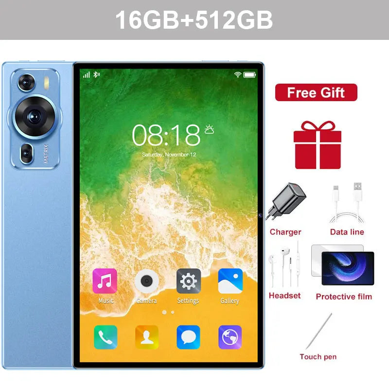 2025 New Original P60PRO Tablets 12inch Global Version HD Tab Android