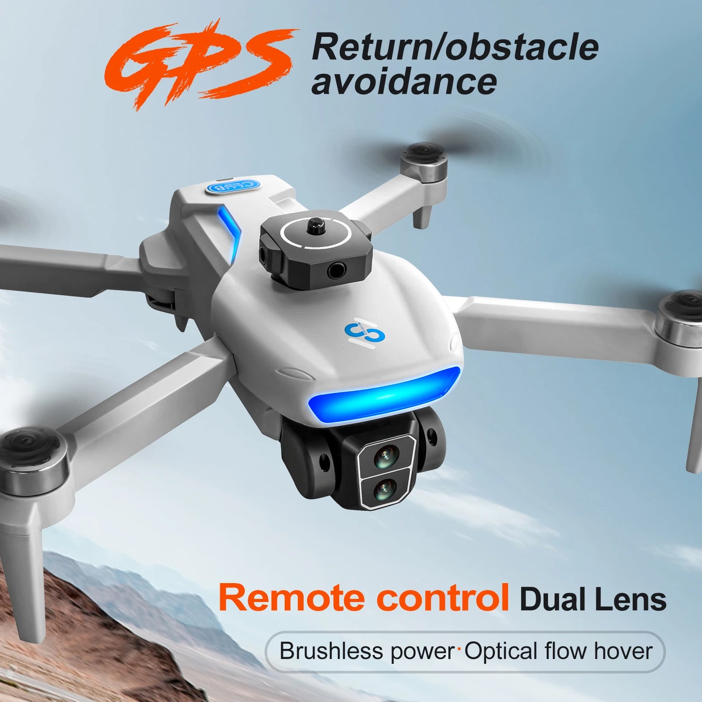 GPS Drone 4K Camera 40Min Flight Time 2 Batteries 5G Transmission