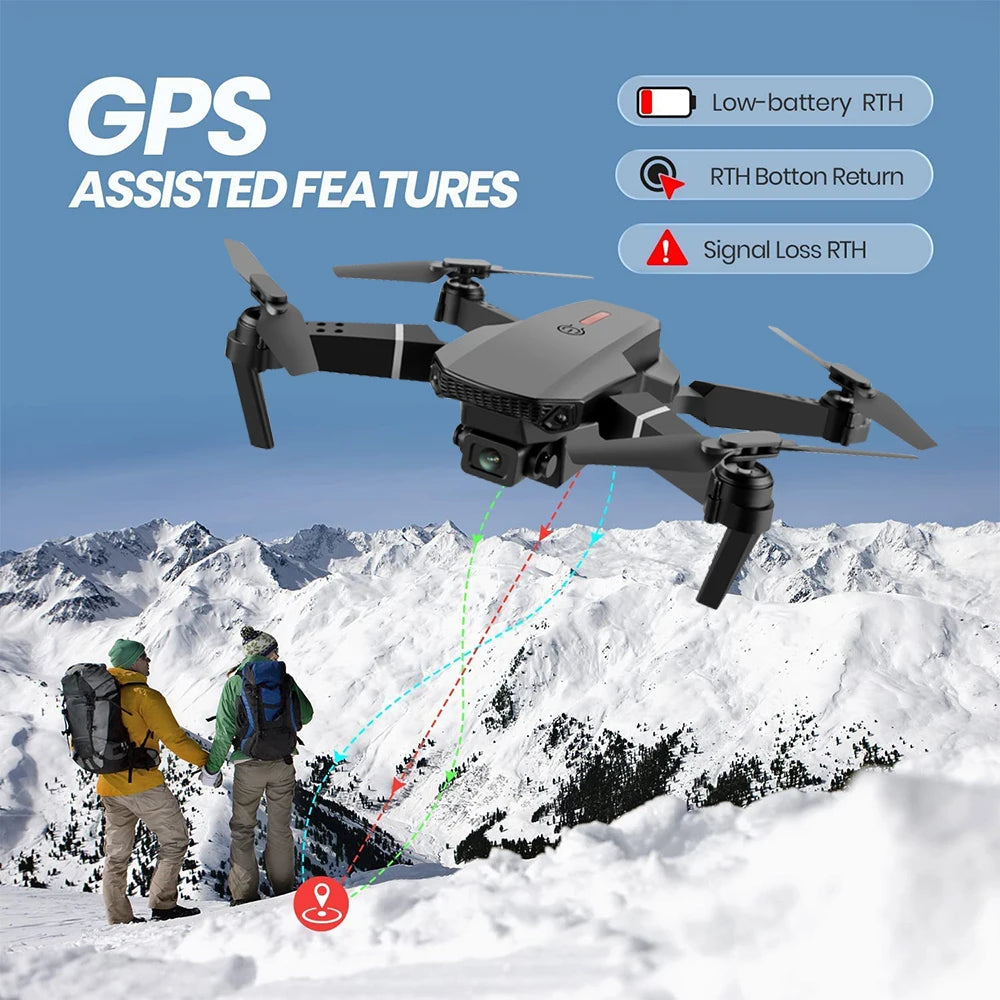 2025 E88 New HD Dual Camera Dron-Ultra Long Life 4K Video Capability,