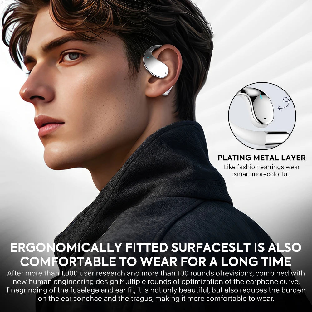 Wireless Earphones Bluetooth 5.4 Headphone OWS Open Ear Earbuds HIFI