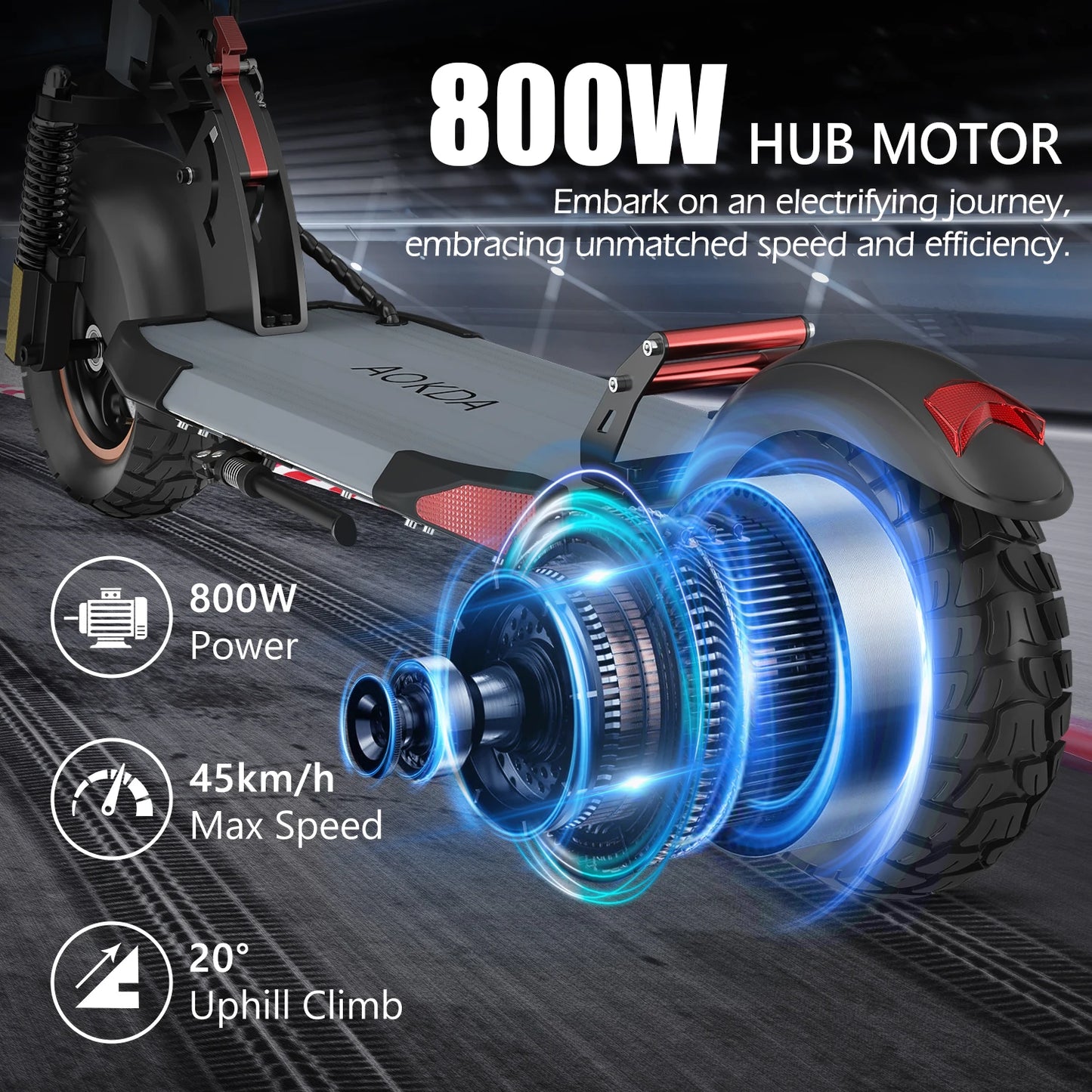 Scooters Electric 800W Peak Power 48V12.5AH Battery City Transportation Fold EScooters