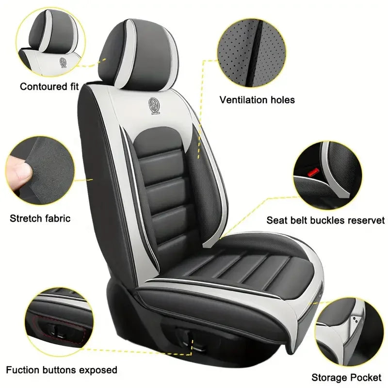 Car seat covers, 2-piece front seat set, universal version, suitable for SUVs,sedans,