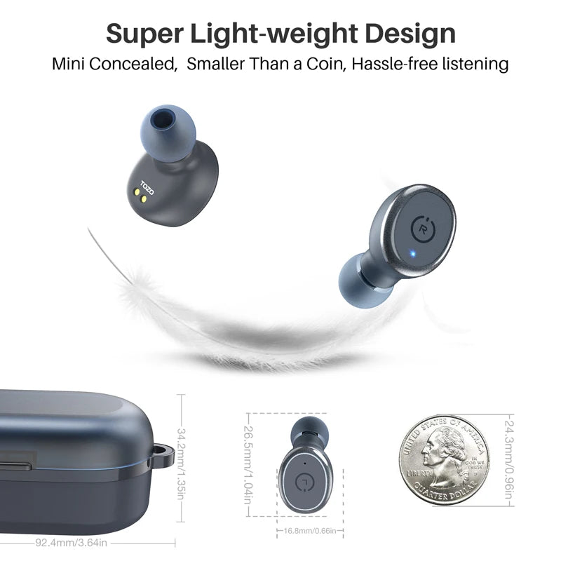 Earbuds AI Translate In Ear Bluetooth 5.3 Earphones with Mic ENC Touch Control