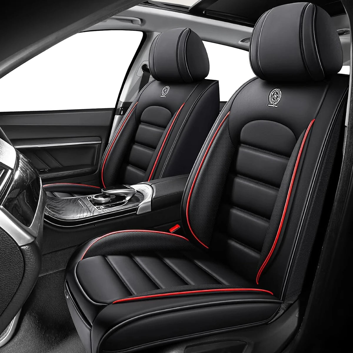 Car seat covers, 2-piece front seat set, universal version, suitable for SUVs,sedans,