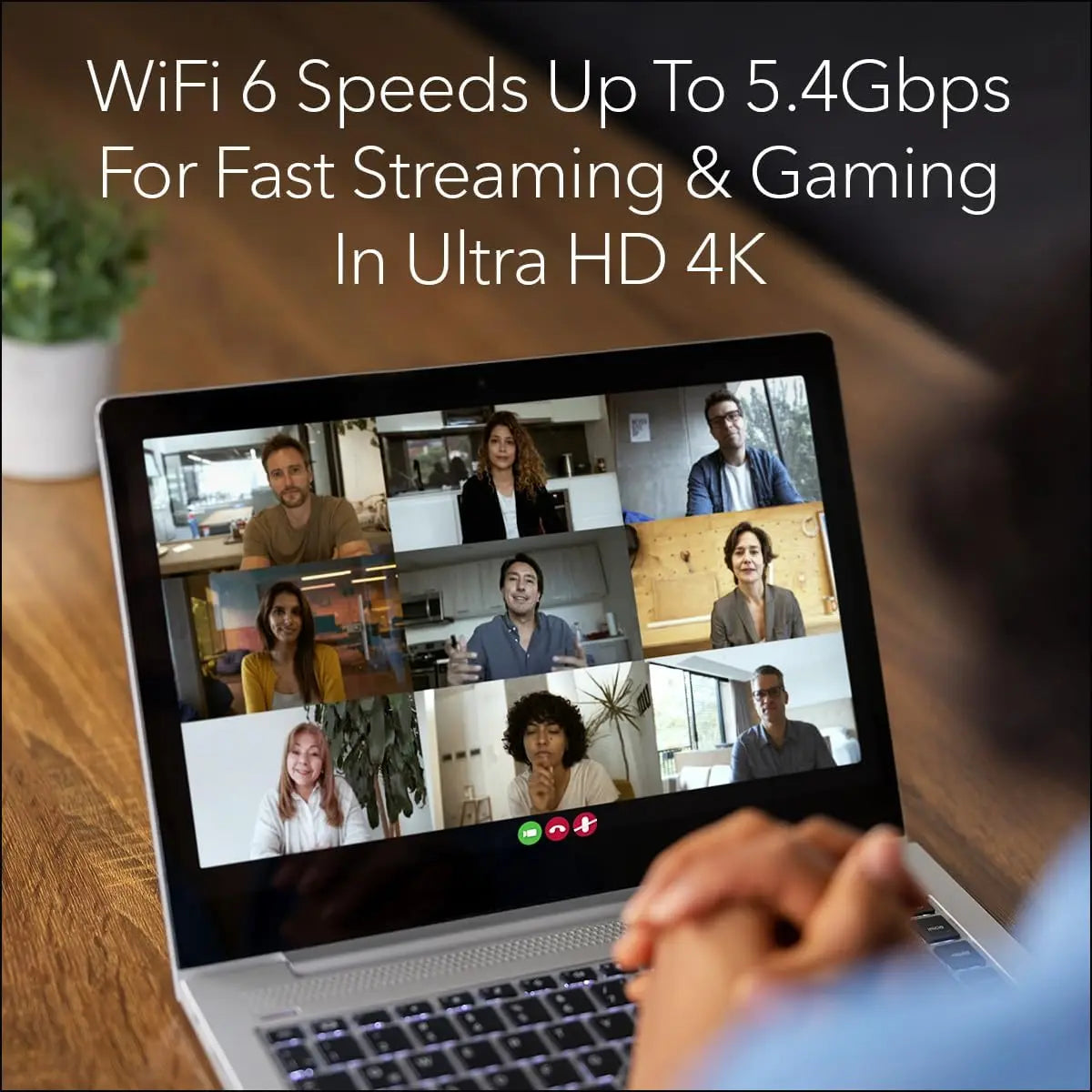 AX5400 WiFi 6 Router, 6-Stream Dual-Band, Up to 5.4 Gbps, 2500 sq. ft. Coverage, 25 Devices, 1-Year Armor Security Included