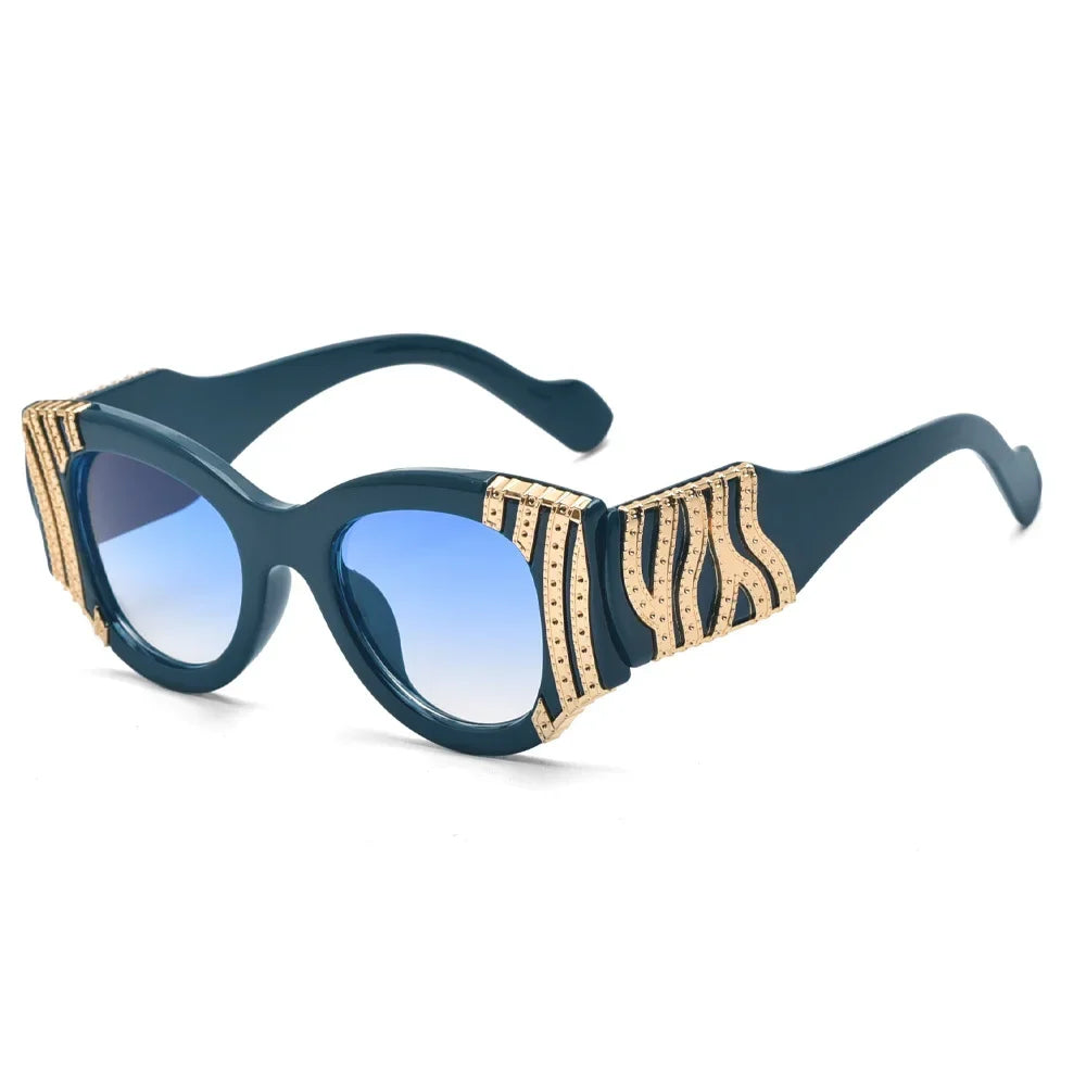 Big Frame Cat Eye Sunglasses Women Fashion Vintage Trendy Sun Glasses Brand Designer Sexy Ladies Shades