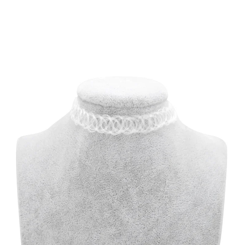 2PC/Lot Summer Style Girls Elastic Vintage Stretch Tattoo Choker Necklace Women
