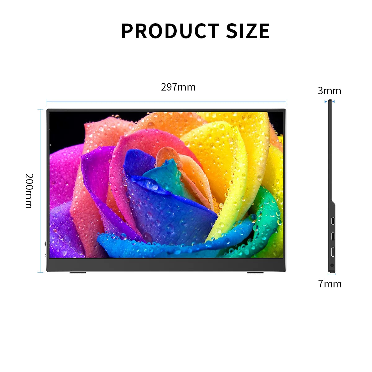 13.3 inch 2560x1600p 2.5K Portable Monitor Display for Gaming Laptop