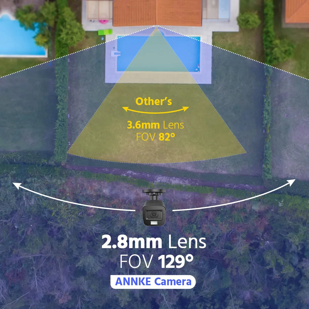 3K 5mp Dual-Light Audio Fixed Bullet Camera 2.8mm Lens cctv Video surveillance