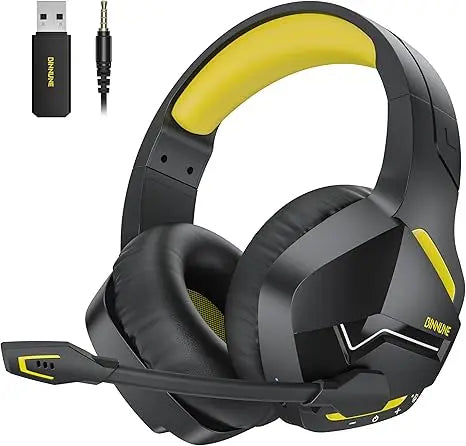 Wireless Gaming Headset with Mic for PC PS4 PS5 2.4G Bluetooth USB Gamer