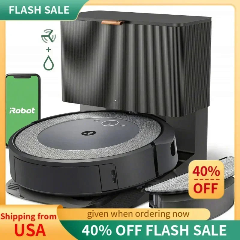 Roomba Combo i5 Self-Emptying Robot Vacuum and Mop,