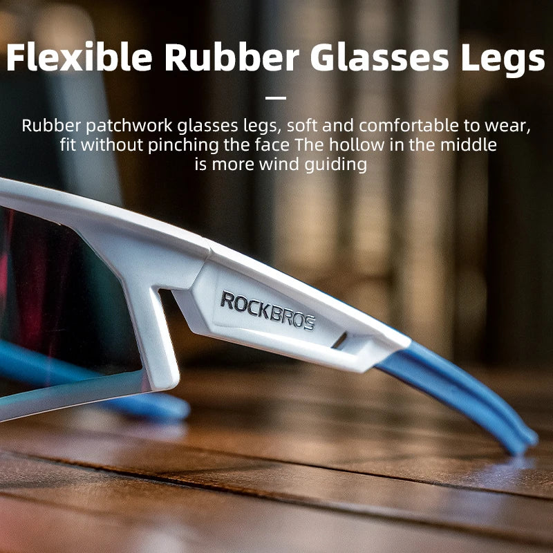 Polarized Photochromic Bike Glasses Outdoor UV400 Bicycle Eyewear Sunglasses