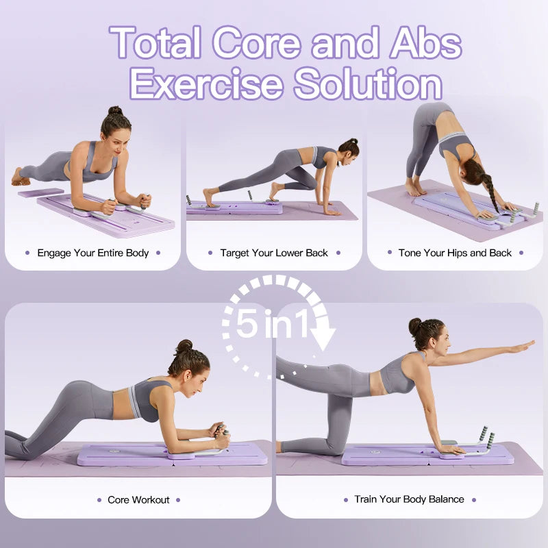 Multifunctional Ab Exercise Board, Home Pilates Reformer for Abdominal